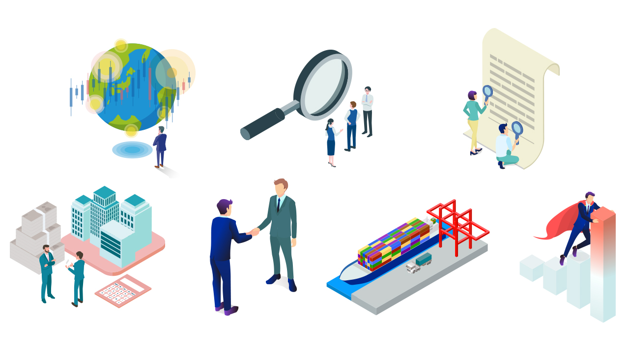 海外輸出の工程