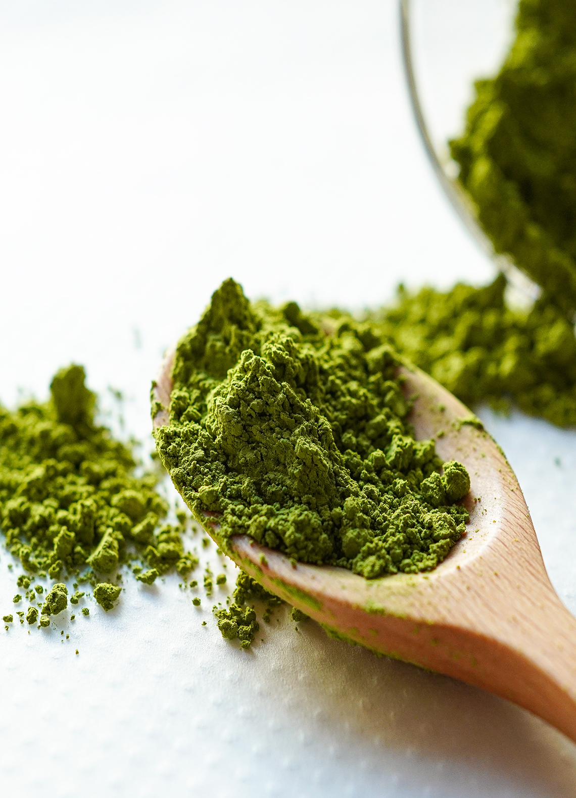 深むし茶の茶葉を粉砕し粉末状にしたお茶